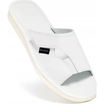 Dámské pantofle Dámské kožené Pantofle , Sandále s regulací nártu na suchý zip 36-41 PanSzew