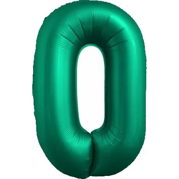 Balónek Balónek číslo 0 zlatý zelený 86 cm