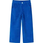 vidaXL Dětské manšestrové kalhoty kobaltově modré 104