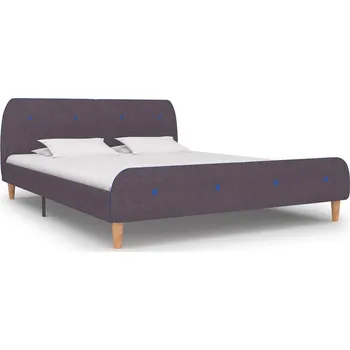 vidaXL Rám postele bez matrace Taupe látka 150x200 cm