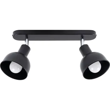 Stropní Svítidlo ELBA 2 černý, loft stropní svítidlo, geometrické, nastavitelný směr světla