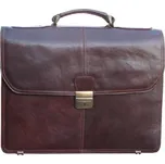 Triton Kožená pánská ručně šitá aktovka GABRIEL - česká výroba; hnědá