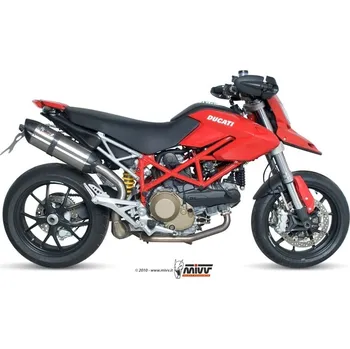 Výfuk pro motocykl MIVV SUONO Nerezová/karbonová koncovka Slip-On Ducati Hypermotard 1100 DUCATI Hypermotard /S/EVO/SP 1100 2007-2009