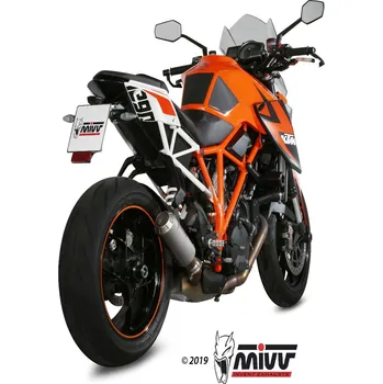 Výfuk pro motocykl MIVV MK3 Tlumič výfuku z kartáčované nerezové oceli/koncovka z nerezové oceli KTM 1290 Superduke KTM Super Duke 1290 (R) 2014-2019
