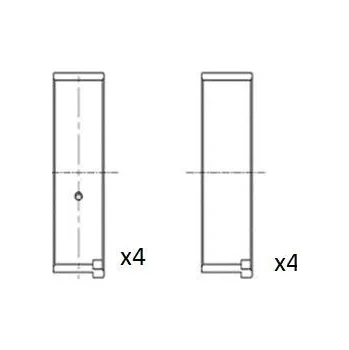 Ojnice Ojniční ložisko FAI AutoParts BB2045-STD