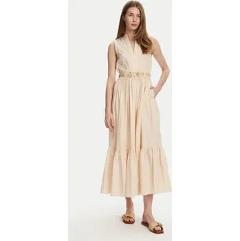 Dámské šaty TWINSET Každodenní šaty 251TT2101 Béžová Regular Fit 44