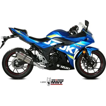 Výfuk pro motocykl Koncovka výfuku MIVV SUONO S.054.L7 Stainless Steel / Carbon cap SUZUKI GSX-R 250 2017-2021