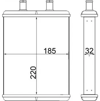 Výměník tepla, vnitřní vytápění MAHLE AH 2 000S