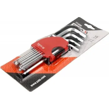 Sada imbusových klíčů s kuličkou 10 ks 2-12 mm YT0509 YATO