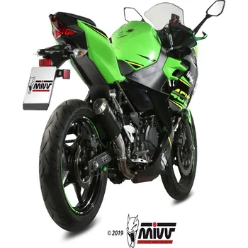 Výfuk pro motocykl Koncovka výfuku MIVV MK3 K.047.SM3B Černá nerezová ocel K.047.SM3B