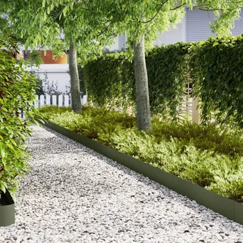 Plot OMAXI Okrajování trávníku 20 ks Olivová 100x0.5x20 cm Plast 870445