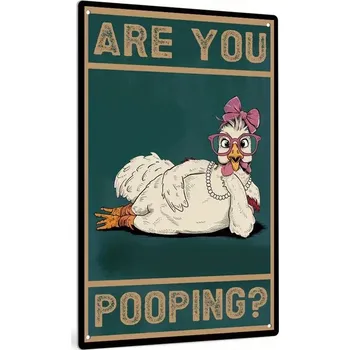 Plechová cedule BAF Kovová cedule Kakáš? Slepice 30 x 20 cm