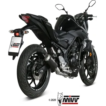 Výfuk pro motocykl Kompletní výfukový systém MIVV MK3 - černý X.YA.0008.SM3B