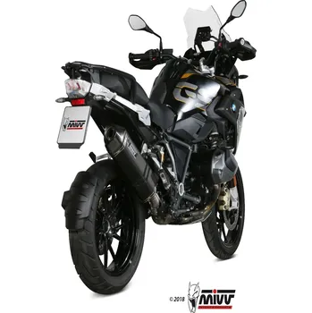 Výfuk pro motocykl Koncovka výfuku MIVV SPEED EDGE B.034.LRB Černá ocel BMW R 1250 GS Adventure 2019-2026