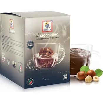 Horká čokoláda Dersut CIOCCOLINO lískový oříšek - 15 ks