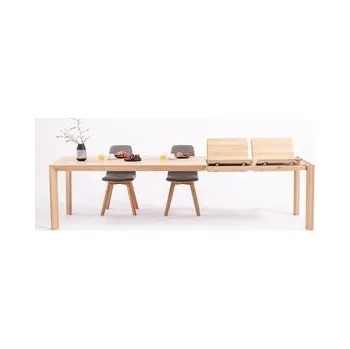 Jídelní stůl Devon, jídelní rozkládací stůl, ořech, olej 120x80+1x50 cm