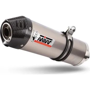 Výfuk pro motocykl Výfuk kompletní 2x1 MIVV OVAL K.044.L4C Titan / Carbon cap KAWASAKI Z 650 2017-2026