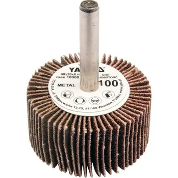 Lamelový kotouč P120 40x20x6 mm s trnem YT83355 YATO