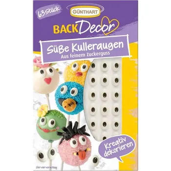 Günthart Cukrová dekorace oči 63 ks