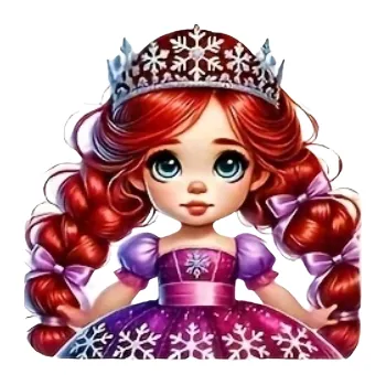 Nažehlovací obrázek - princezna Anička (11,0 x 11,0 cm)