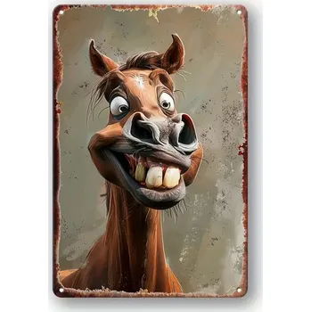Plechová cedule BAF Kovová cedule Koňské nadšení II 30 x 20 cm