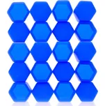 Silikonové krytky na šrouby kol 17 mm modré