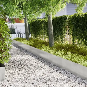 Plot OMAXI Zahradní obrubníky 20 ks 100x0.5x30 cm Nerezová ocel 870643