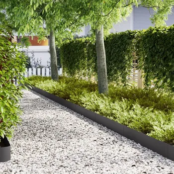 Plot OMAXI Trávní okraje 10 ks Černé 100x0.5x20 cm Ocel 870346