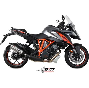 Výfuk pro motocykl Koncovka výfuku MIVV SUONO KT.018.L7 Nerez / Karbonové víčko KT.018.L7