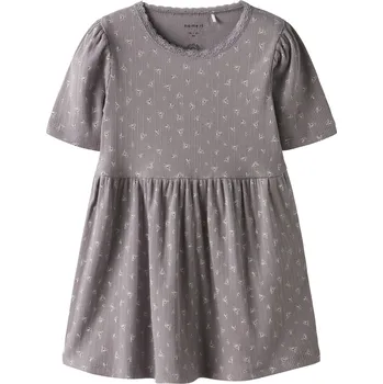 Dívčí šaty NAME IT DĚTSKÉ ŠATY NAME IT, HOISE SLIM PURPLE DOVE Velikost: 128
