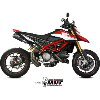 Výfuk pro motocykl 2 koncovky výfuku MIVV MK3 D.045.LM3C karbon DUCATI Hypermotard 950 RVE 2021-2021