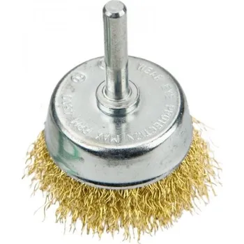 Kartáč drátěný čelní s trnem 75 mm / 25.73.40.0 TOPEX