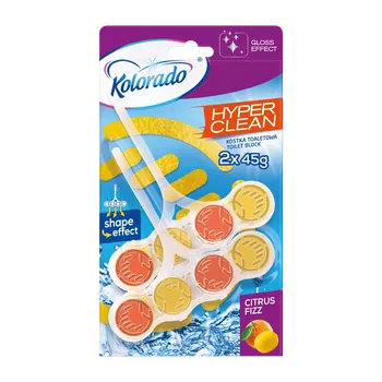 WC čistič Kolorado WC block hyper clean Citrus Fizz 2x45 g