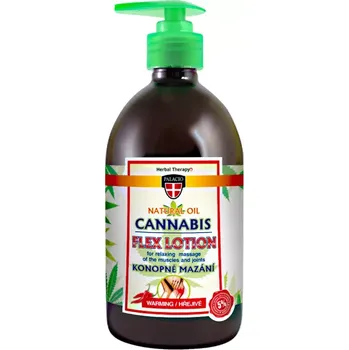 Tělový balzám Konopné mazání s pumpičkou, hřejivé, 500 ml