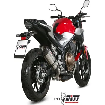 Výfuk pro motocykl Koncovka výfuku MIVV SUONO H.075.L7 Nerez / Karbonové víčko HONDA CB 500 F 2019-2026