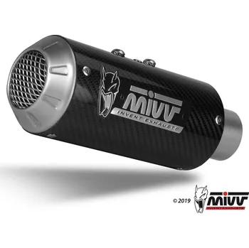 Výfuk pro motocykl 2 koncovky výfuku MIVV MK3 D.040.SM3C karbon D.040.SM3C