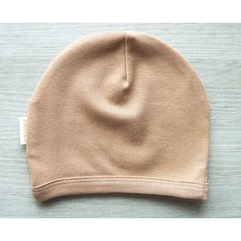 Kojenecké oblečení AMÁLKA Elastická čepička saporka, oříšková latté Velikost: 74-80