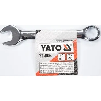 Krátký plochý očkový klíč 10 mm YT4903 YATO