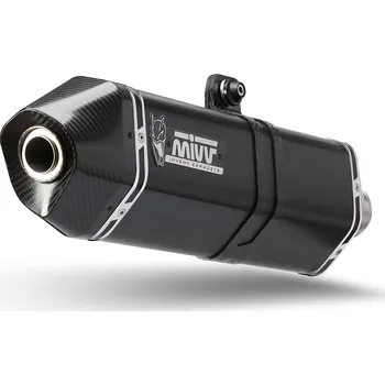 Výfuk pro motocykl Koncovka výfuku MIVV SPEED EDGE Y.034.LRB Černá ocel YAMAHA XT 1200 Z Super Ténéré 2010-2026