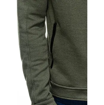 Pánská mikina Ombre Clothing Pánská mikina na zip Maksym khaki S C453