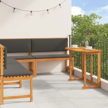 OMAXI Sada zahradních laviček 4 ks Hnědá Masivní akátové dřevo 582225