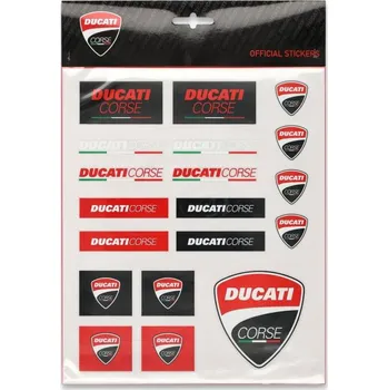 GP Racing Apparel M183-490 velké balení samolepek Ducati Corse A4