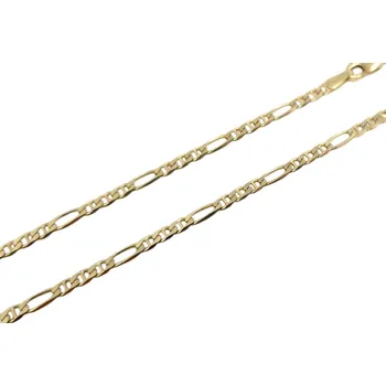 Řetízek Řetízek Figaro plný, 52 cm, 8,68 g, Au 585