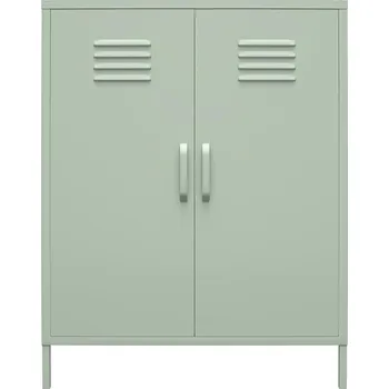 Komoda Zelená kovová skříňka 40x102x80 cm Mission District – Støraa ID_1718492