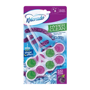 WC čistič Kolorado WC block hyper clean Blackberry 2x45 g