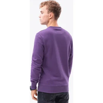 Pánská mikina Ombre Clothing Pánská mikina bez zapínání Volenteer fialová XXL B978