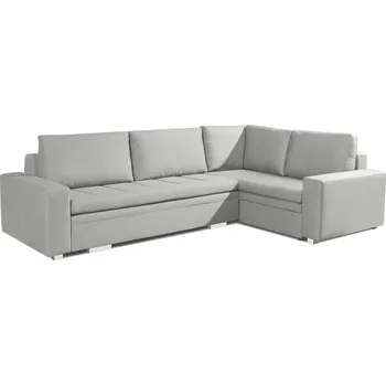 Sedací souprava Rozkládací rohová sedačka TINA sv.šedá