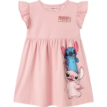 Dívčí šaty NAME IT DĚTSKÉ ŠATY NAME IT, ASSA STITCH CAMEO PINK Velikost: 98