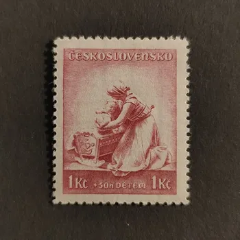 Poštovní známka Známka ČSR, 1 Kč + 50h, Pof.316*