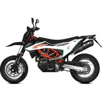 Výfuk pro motocykl Koncovka výfuku MIVV OVAL KT.023.LVC Black / Carbon cap KTM SMC 690 2020-2021